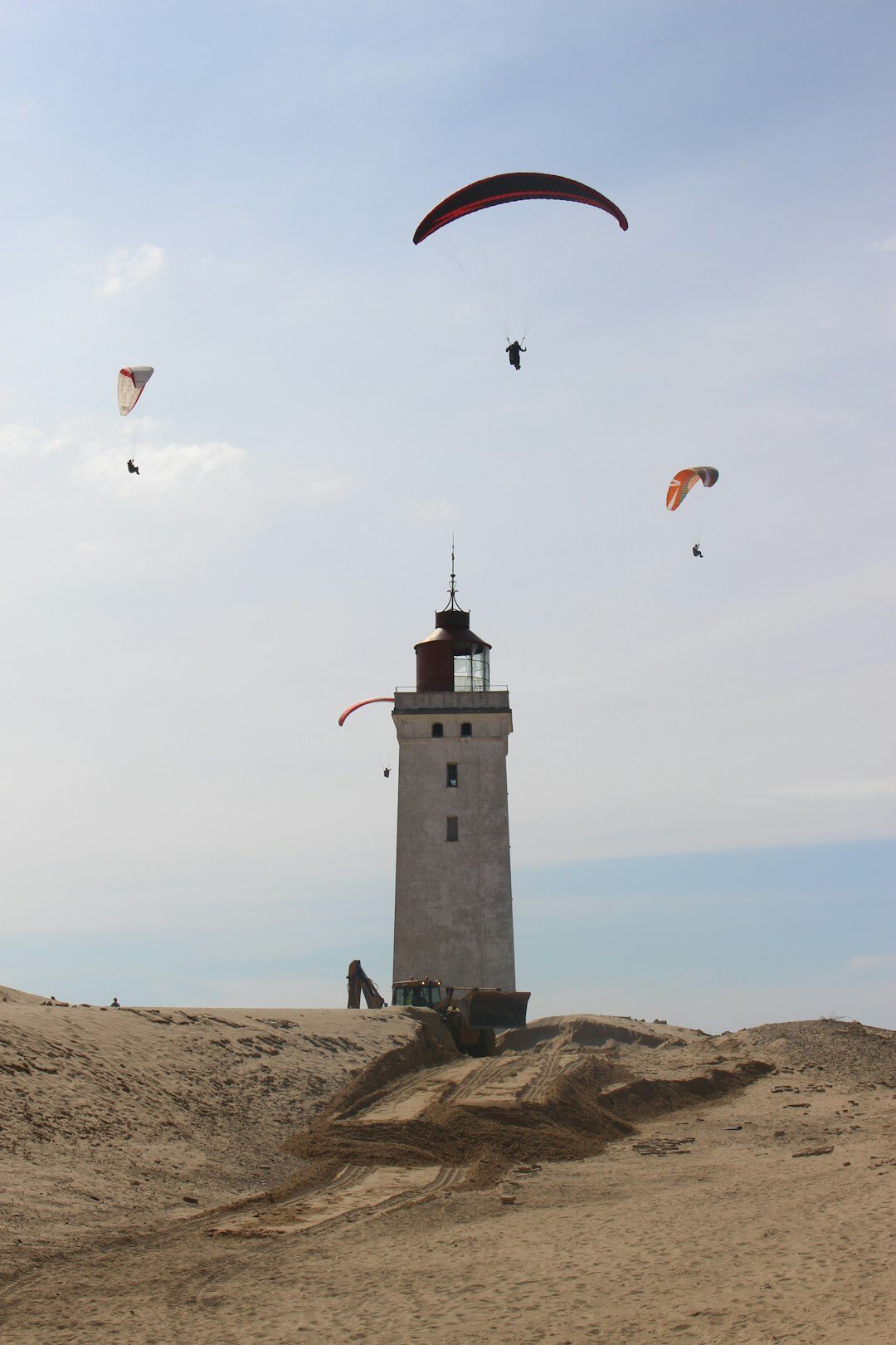 Lighthouse on the coast of Jutland Denmark
